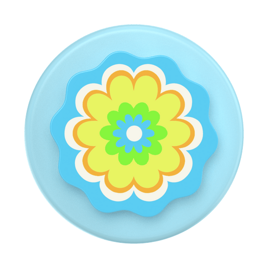 Molded Flower Kaleidoscope Blue — MagSafe PopGrip - US 15973