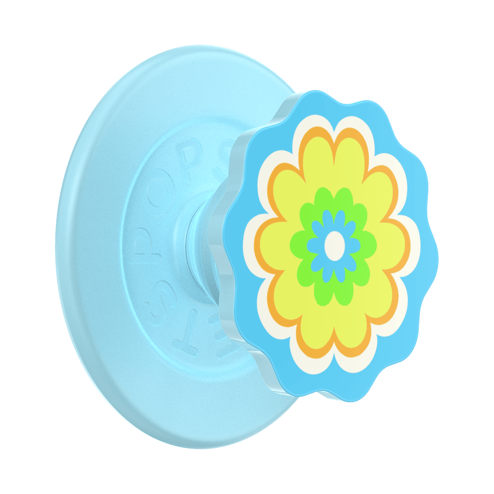 Molded Flower Kaleidoscope Blue — MagSafe PopGrip - US 43749