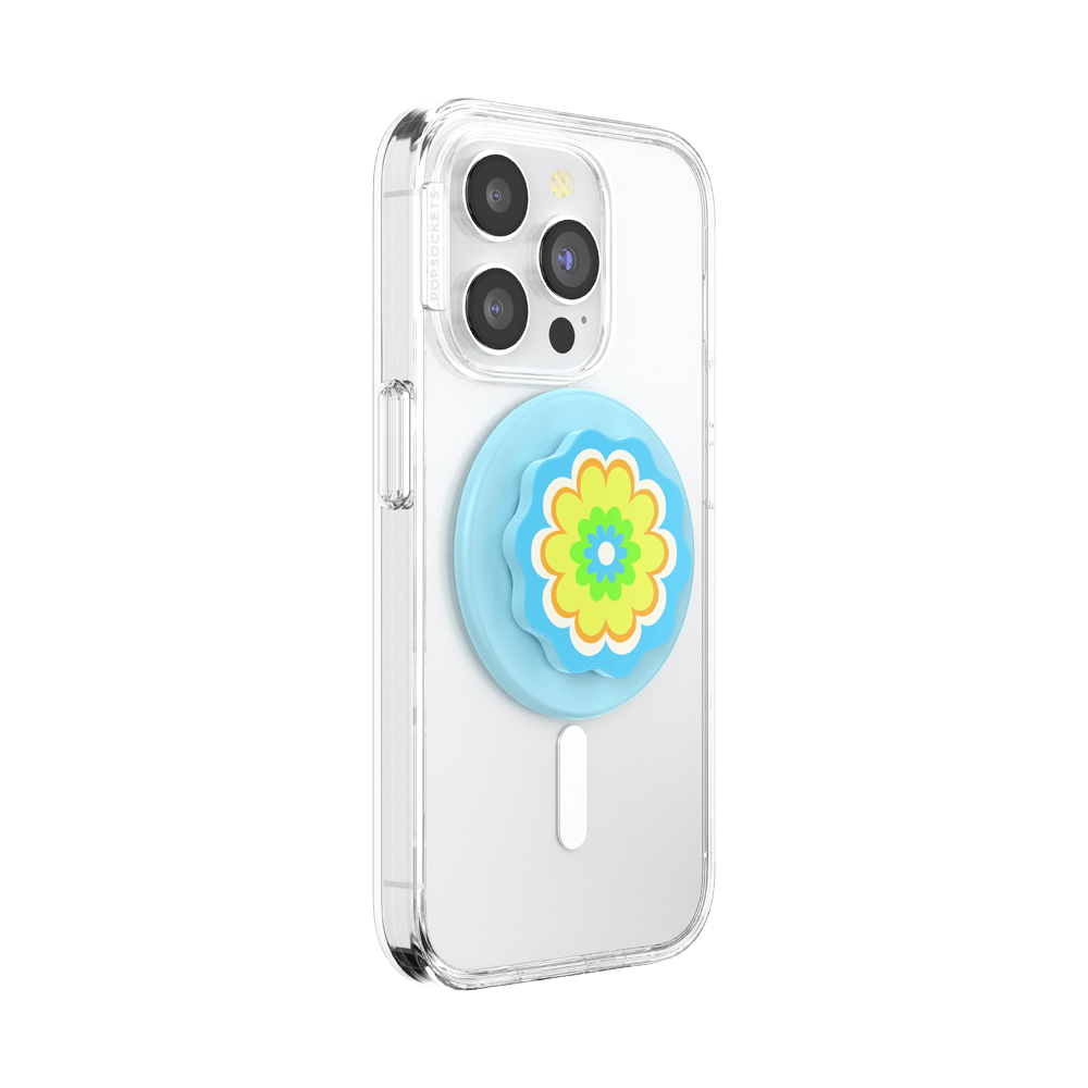 Molded Flower Kaleidoscope Blue — MagSafe PopGrip - US 43749