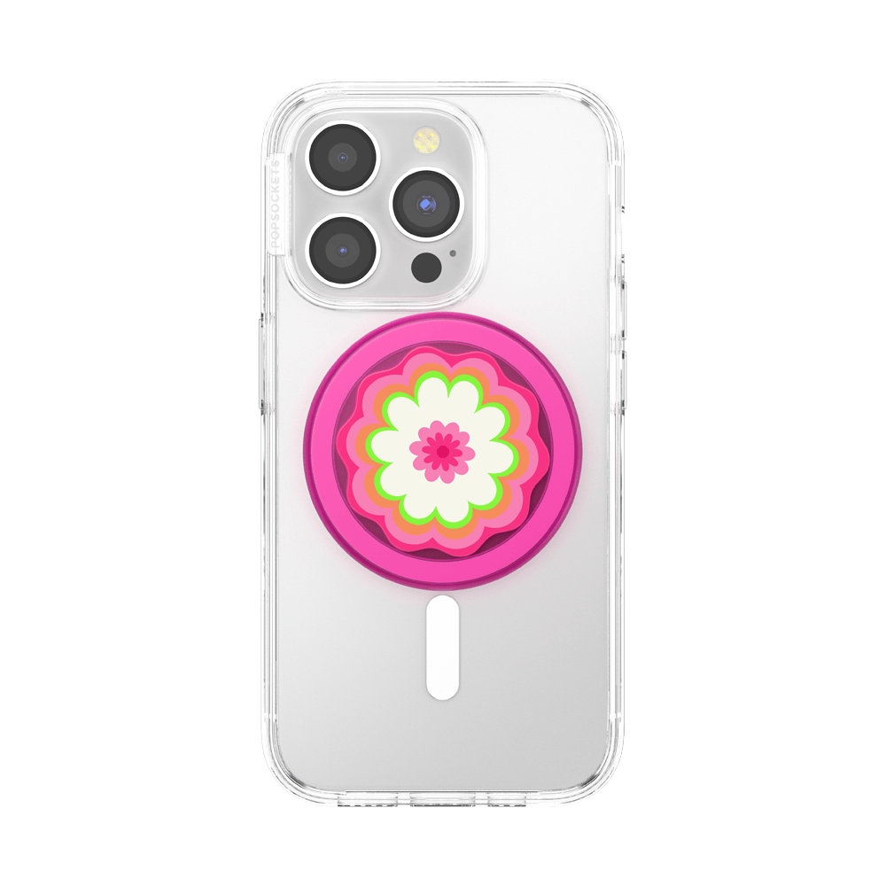 Molded Flower Kaleidoscope Pink — MagSafe PopGrip - US 16875