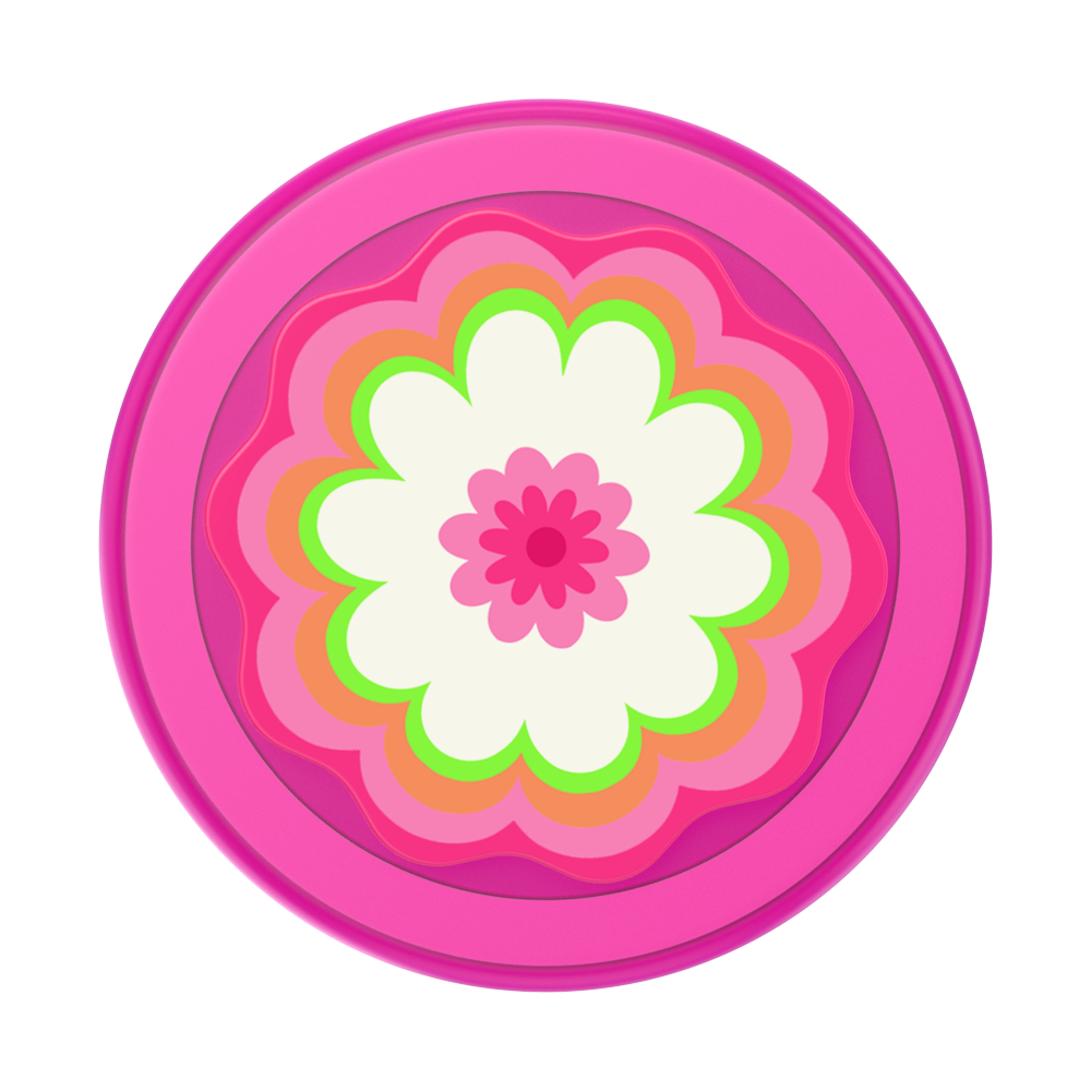 Molded Flower Kaleidoscope Pink — MagSafe PopGrip - US 72861
