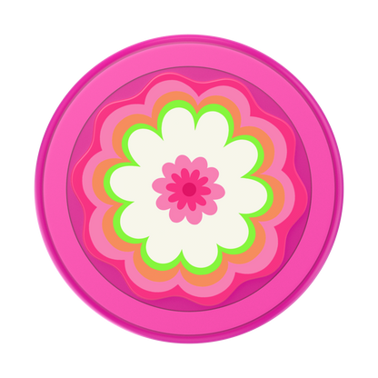 Molded Flower Kaleidoscope Pink — MagSafe PopGrip - US 72861