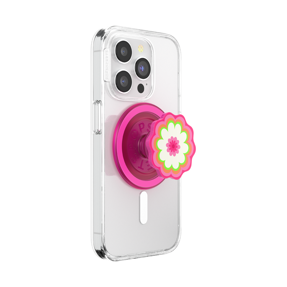 Molded Flower Kaleidoscope Pink — MagSafe PopGrip - US 96474