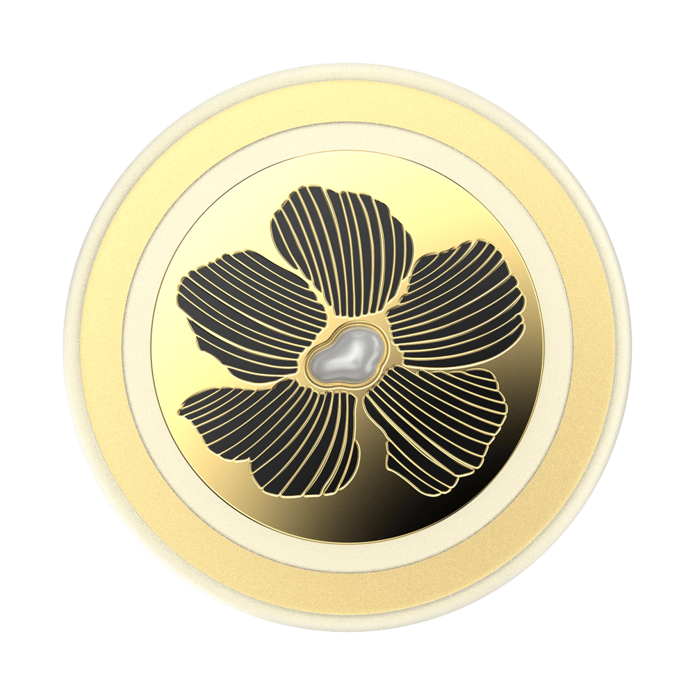 Enamel Mae Flower with Pearl — MagSafe PopGrip - US 75969