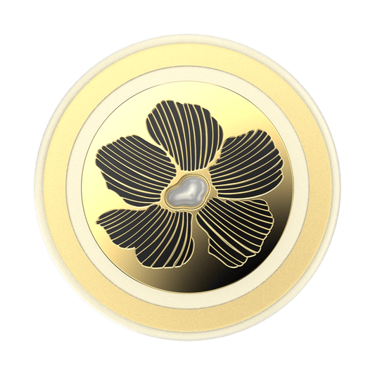 Enamel Mae Flower with Pearl — MagSafe PopGrip - US 76548