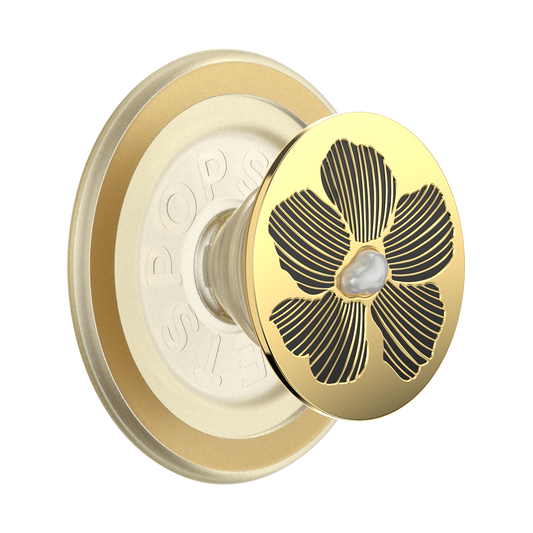 Enamel Mae Flower with Pearl — MagSafe PopGrip - US 76548