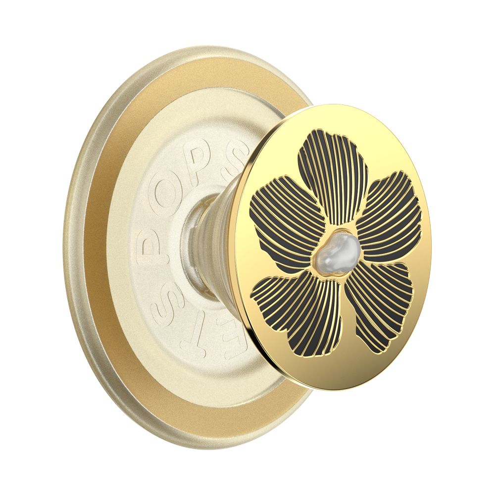 Enamel Mae Flower with Pearl — MagSafe PopGrip - US 23393