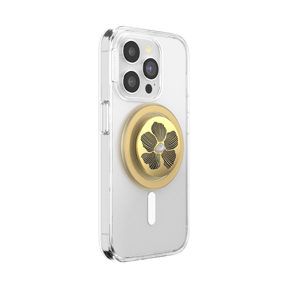 Enamel Mae Flower with Pearl — MagSafe PopGrip - US 75969