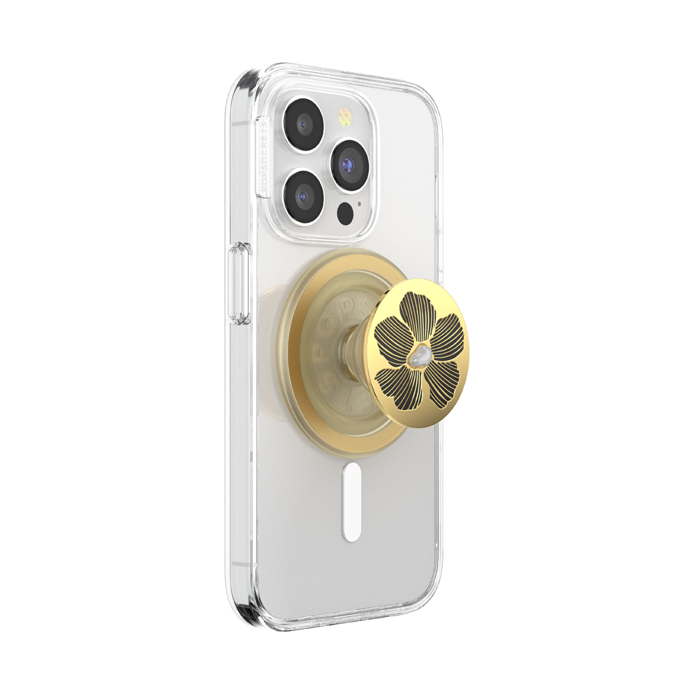 Enamel Mae Flower with Pearl — MagSafe PopGrip - US 39431