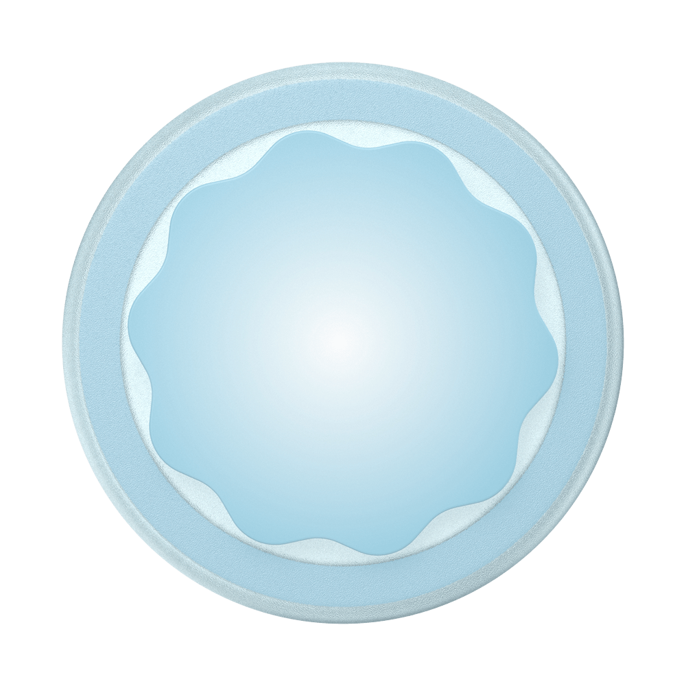 Molded Flower Blue Sigh — MagSafe PopGrip - US 78130