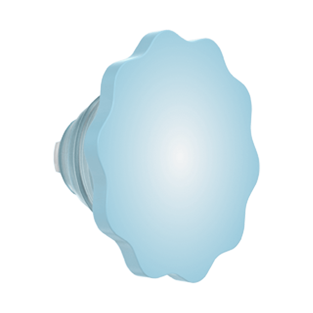 Molded Flower Blue Sigh — PopTop - US 47576