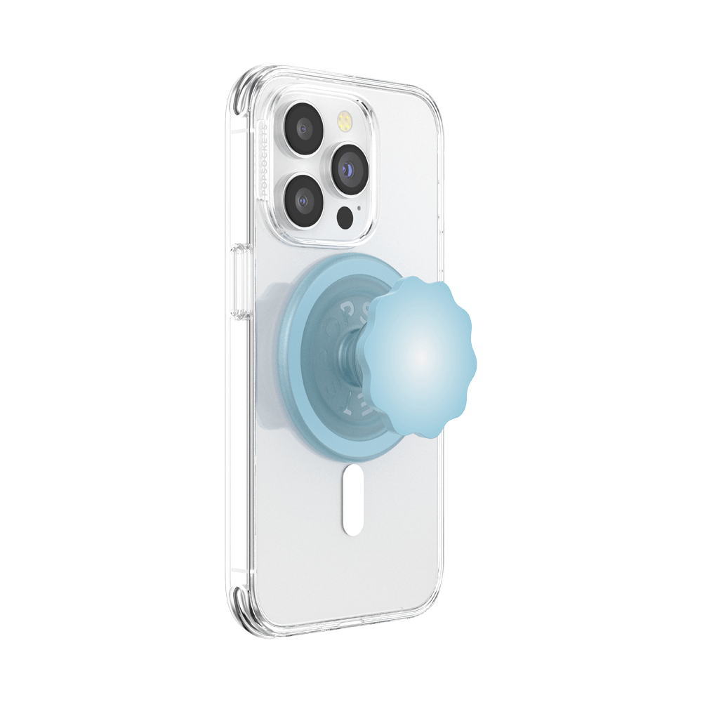 Molded Flower Blue Sigh — MagSafe PopGrip - US 78130