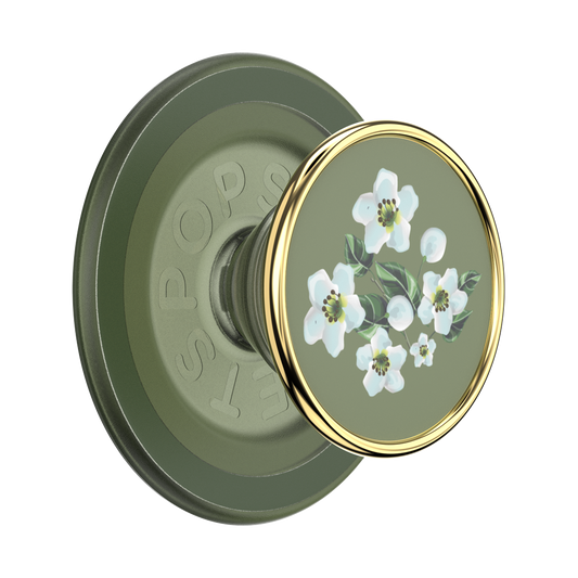 Enamel Floral Relief — MagSafe PopGrip - US 28210