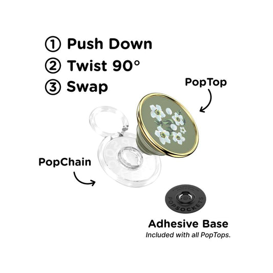 Enamel Floral Relief — PopTop - US 70962