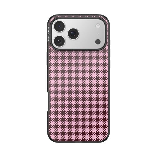 Black Cherry Gingham — iPhone 17 Pro Max MagSafe Case - US 09036
