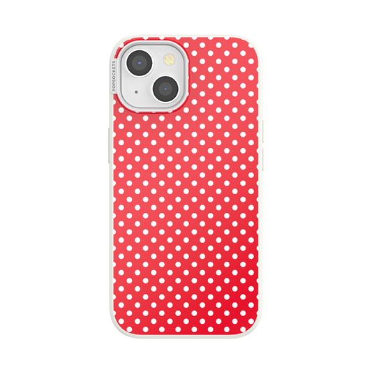 Cherry Red Polka Dot — iPhone 15 MagSafe Case - US 26388