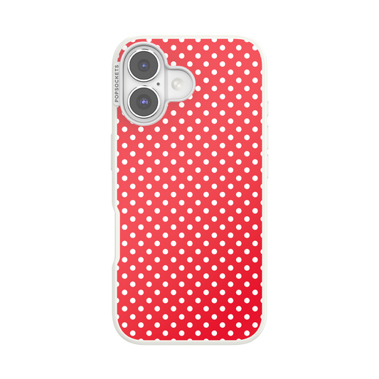 Cherry Red Polka Dot — iPhone 16 MagSafe Case - US 88221