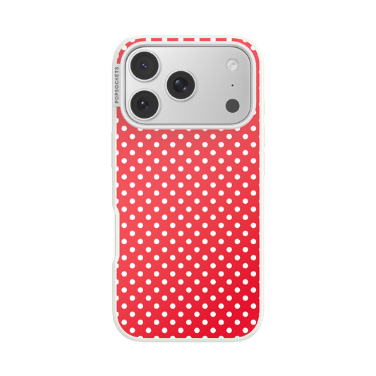Cherry Red Polka Dot — iPhone 17 Pro MagSafe Case - US 00238