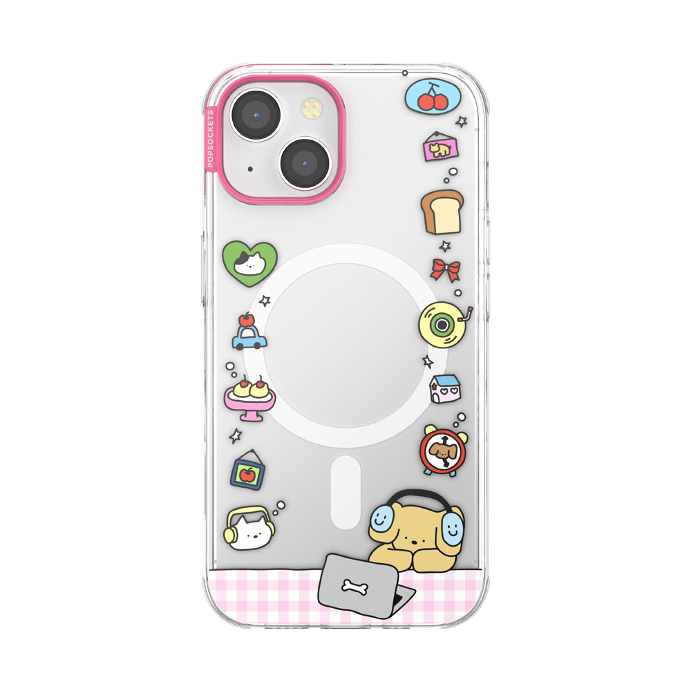 Dog Typing — iPhone 14 MagSafe Case - US 48103
