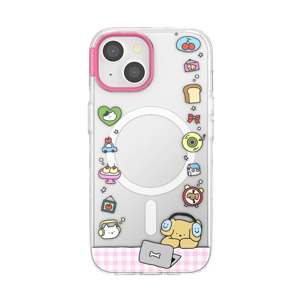 Dog Typing — iPhone 15 MagSafe Case - US 01011