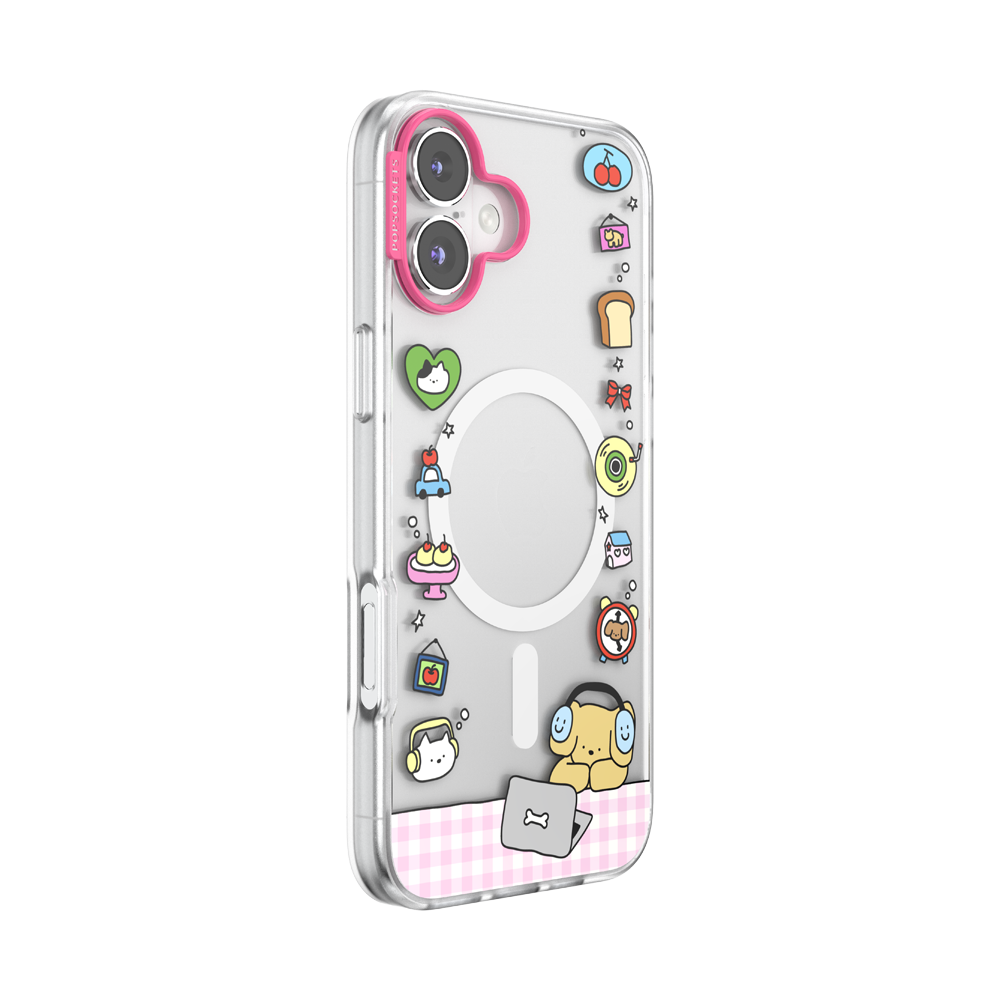 Dog Typing — iPhone 16 Plus MagSafe Case - US 90575