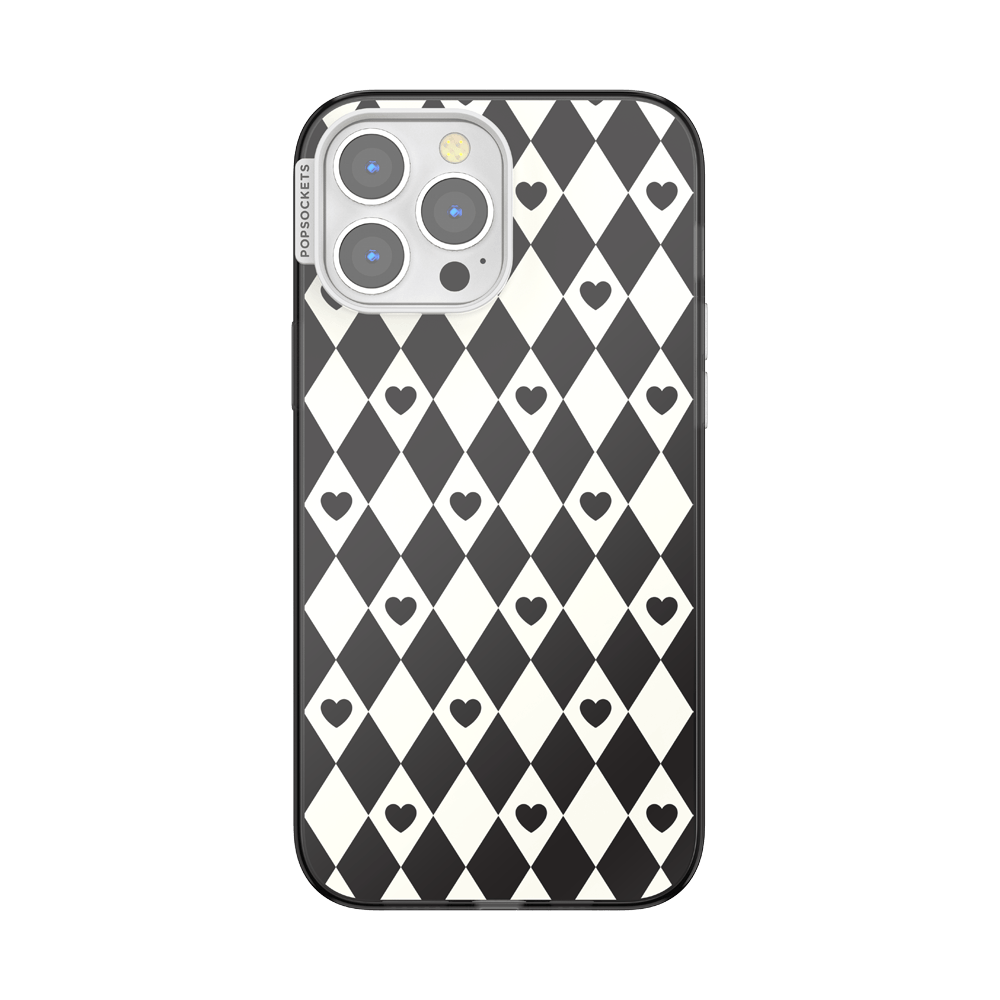 Harlequin Hearts Black — iPhone 13 Pro Max MagSafe Case - US 15088