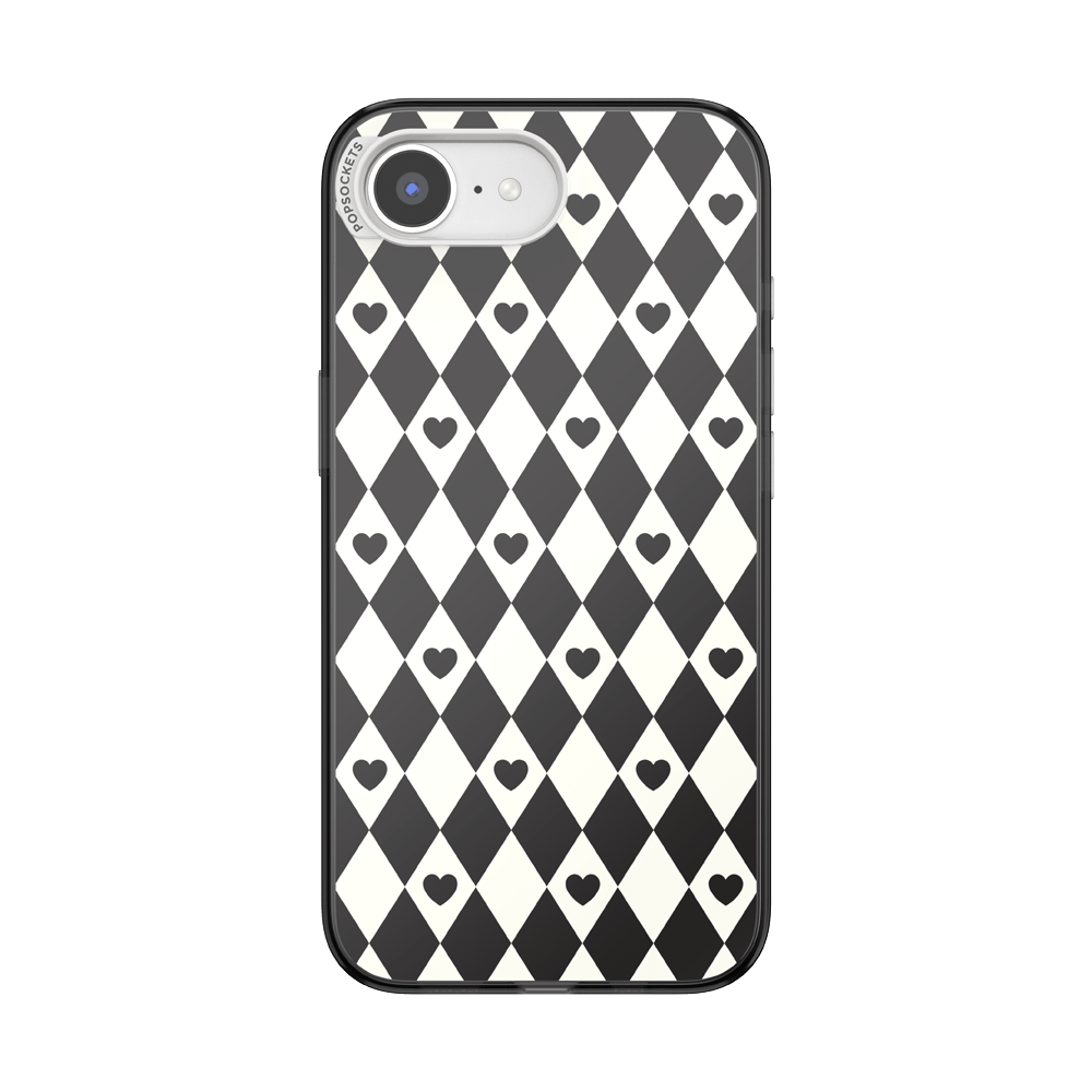 Harlequin Hearts Black  — iPhone 17e/16e MagSafe Case - US 81243