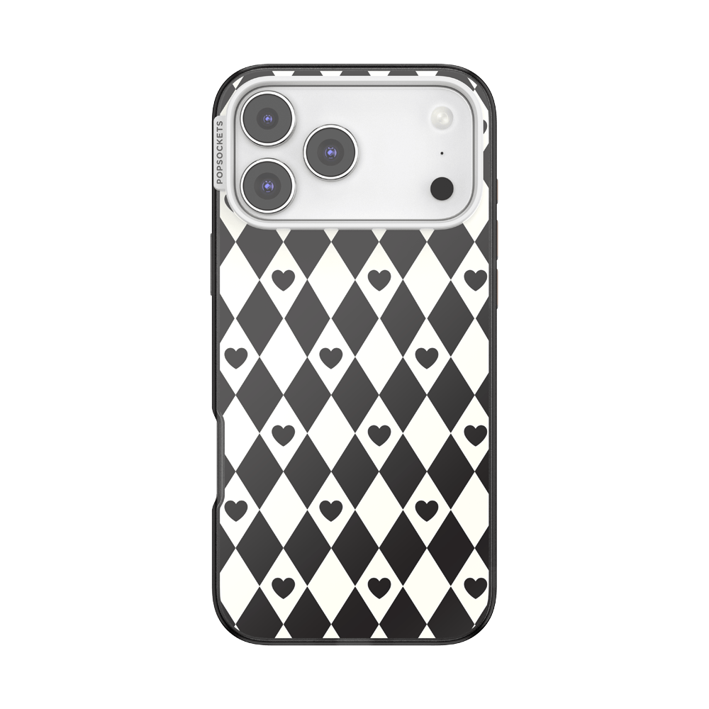Harlequin Hearts Black — iPhone 17 Pro Max MagSafe Case - US 72716