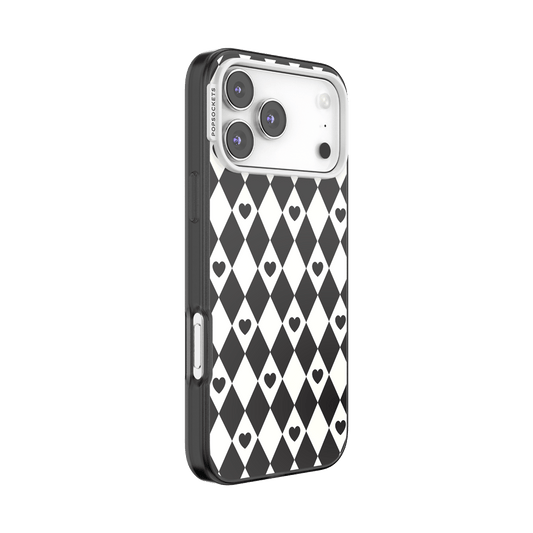Harlequin Hearts Black — iPhone 17 Pro Max MagSafe Case - US 58239