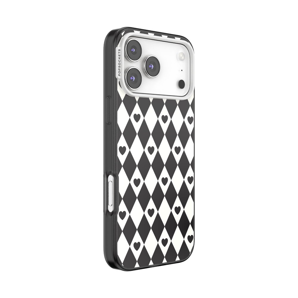 Harlequin Hearts Black — iPhone 17 Pro Max MagSafe Case - US 72716