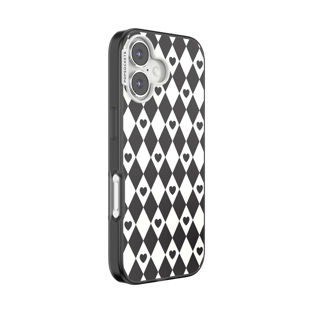 Harlequin Hearts Black — iPhone 17 MagSafe Case - US 26363
