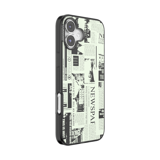 Hot off the Press Black — iPhone 16 Plus MagSafe Case - US 28292