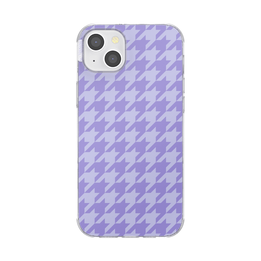 Lilac Houndstooth — iPhone 14 Plus MagSafe Case - US 80500