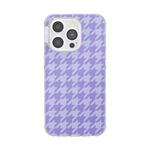 Lilac Houndstooth — iPhone 14 Pro MagSafe Case - US 40929