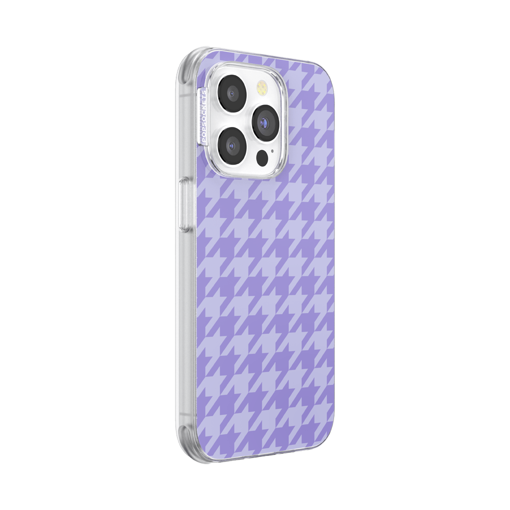 Lilac Houndstooth — iPhone 14 Pro MagSafe Case - US 40929