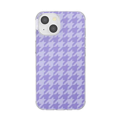Lilac Houndstooth — iPhone 14 MagSafe Case - US 40836