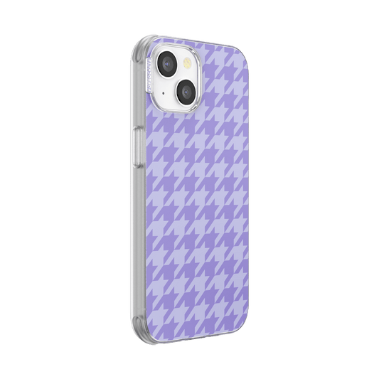 Lilac Houndstooth — iPhone 14 MagSafe Case - US 40836