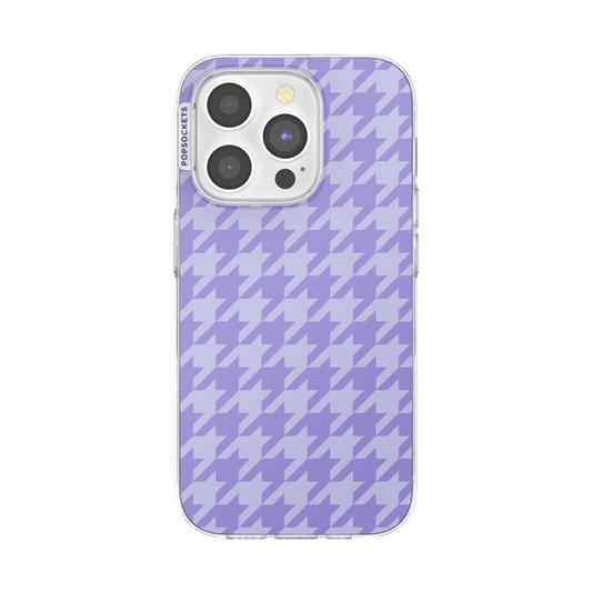 Lilac Houndstooth — iPhone 15 Pro MagSafe Case - US 87808