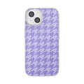 Lilac Houndstooth — iPhone 15 MagSafe Case - US 94538