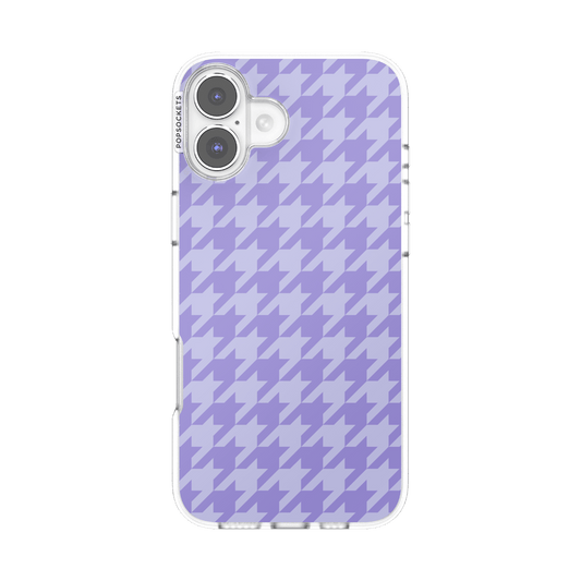 Lilac Houndstooth — iPhone 16 Plus MagSafe Case - US 62431