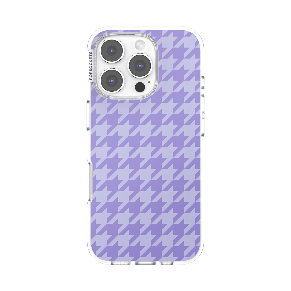 Lilac Houndstooth — iPhone 16 Pro MagSafe Case - US 38028
