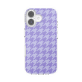 Lilac Houndstooth — iPhone 16 MagSafe Case - US 34633