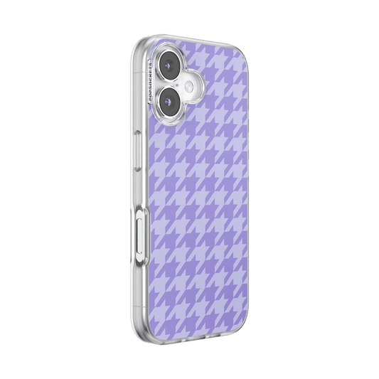 Lilac Houndstooth — iPhone 16 MagSafe Case - US 34633