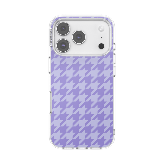Lilac Houndstooth — iPhone 17 Pro MagSafe Case - US 10498