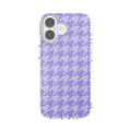 Lilac Houndstooth — iPhone 17 MagSafe Case - US 89715
