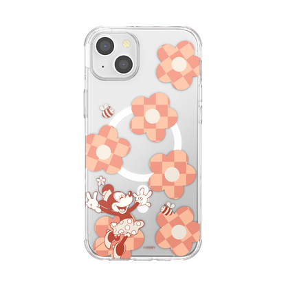 Minnie Checkered Flower  — iPhone 14 Plus MagSafe Case - US 57339
