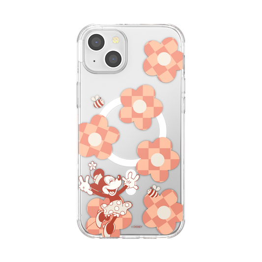 Minnie Checkered Flower  — iPhone 14 Plus MagSafe Case - US 57339