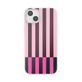 Pop of Pink Stripe — iPhone 15 Plus MagSafe Case - US 74941
