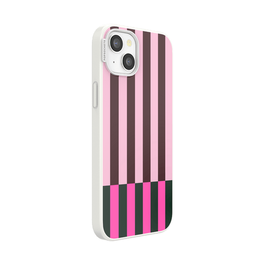 Pop of Pink Stripe — iPhone 15 Plus MagSafe Case - US 74941
