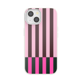Pop of Pink Stripe — iPhone 15 MagSafe Case - US 34909